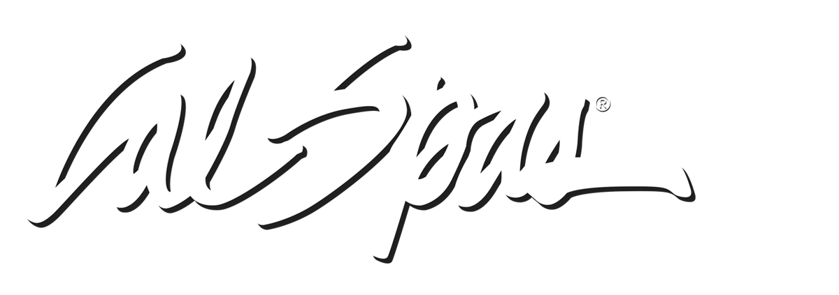 Calspas White logo hot tubs spas for sale Silverdale
